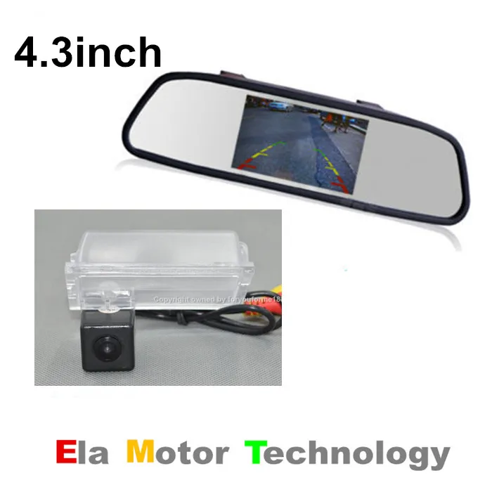 Специальная камера заднего вида 2 в 1 + 4 3 дюймовый зеркальный монитор система