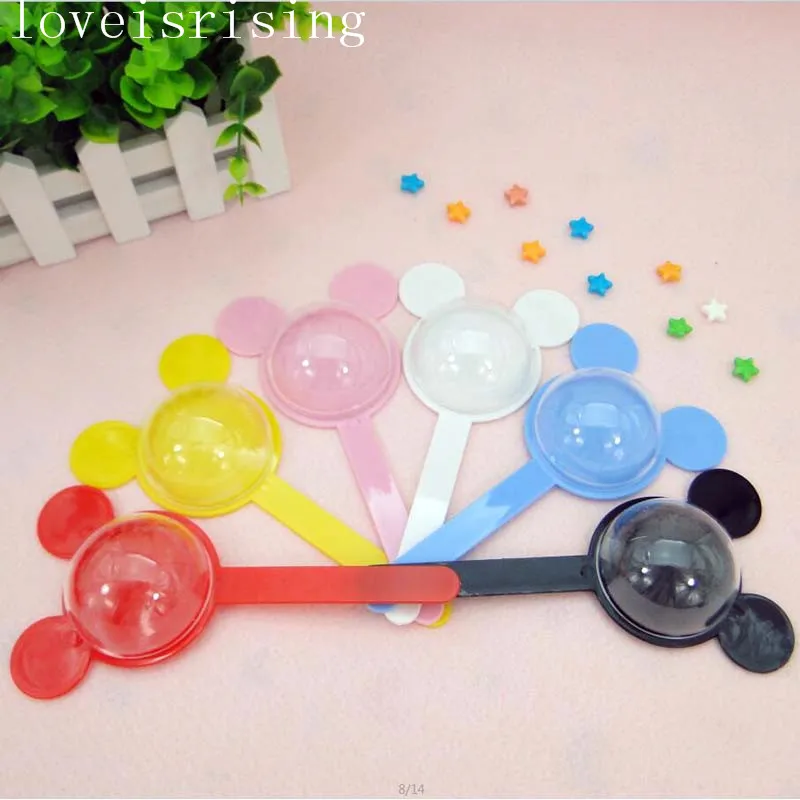 Mixed Colors 6 цветов pick- 48 шт прекрасный пластиковый микки конфеты коробка детская игрушка в ванную свадебные туфли коробки Дети День рождения подарок - Цвет: Mixed Colors