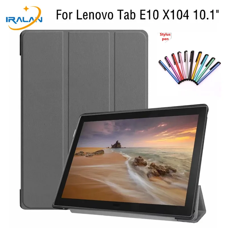 2019 Новый чехол для Lenovo Tab E10 TB-X104F 10 1 "PU кожаный смарт-чехол E X104 защитная оболочка