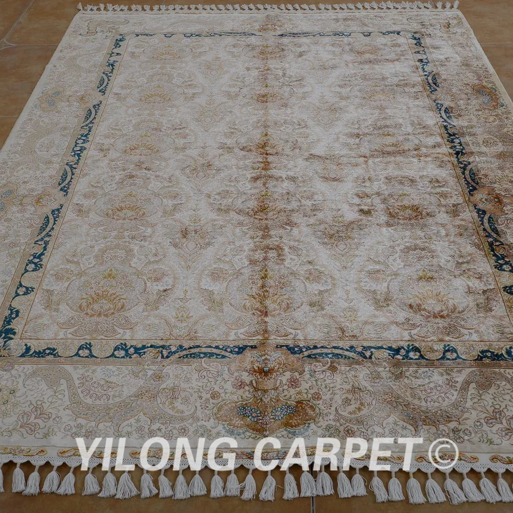 Yilong 5 &quotx 8&quot ручной работы ковер цветочный верблюжий медальон узелковые дешевые
