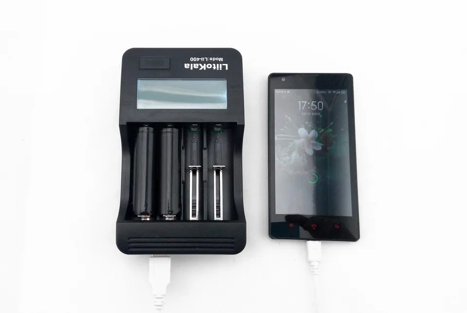 Liitokala lii 400 LCD 18650 26650 18350 16340 10440 14500 18500 3 7 в литиевой батарее Nik 1 2 AA / AAA зарядное