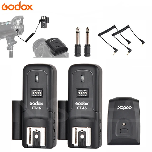 Godox CT-16 16 каналов беспроводной Радио Студия Вспышка триггер передатчик+ приемник набор для Canon Nikon Pentax Olympus - Цвет: 1 Trigger 2 Receiver