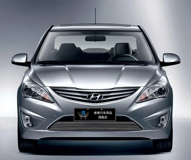 Для Hyundai Verna 2010 2011 2012 2013 гоночный передний нижний гриль решетка крышка отделка