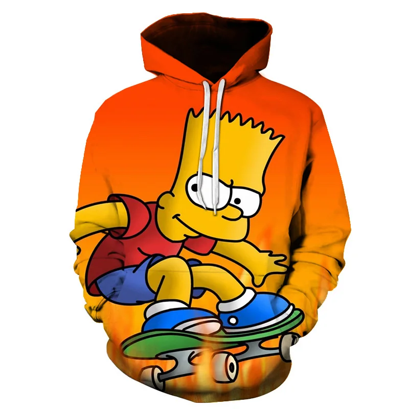 Забавный Homer Simpson Аниме Толстовка мужская 3D печать пуловер Горячая Распродажа