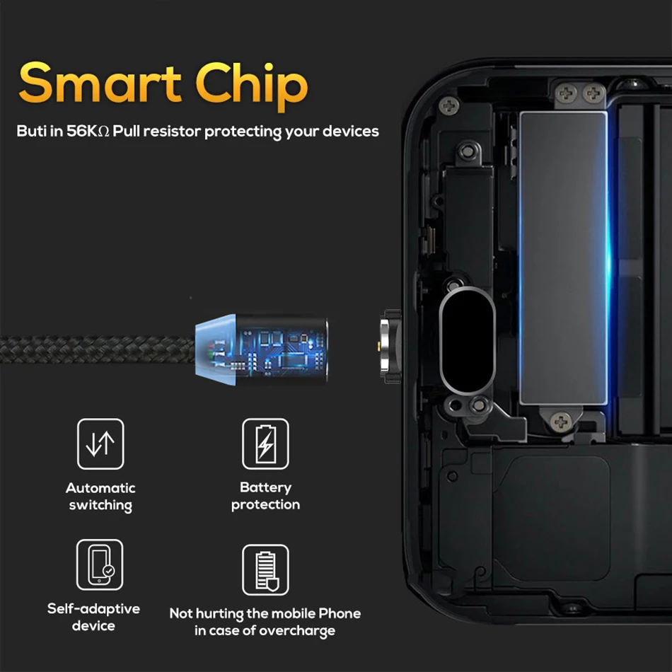 360 СВЕТОДИОДНЫЙ Магнитный зарядный кабель для iPhone XR XS MAX X 8 7 6 6S Plus, магнитное зарядное устройство для мобильного телефона, кабель Micro USB C, провод типа C