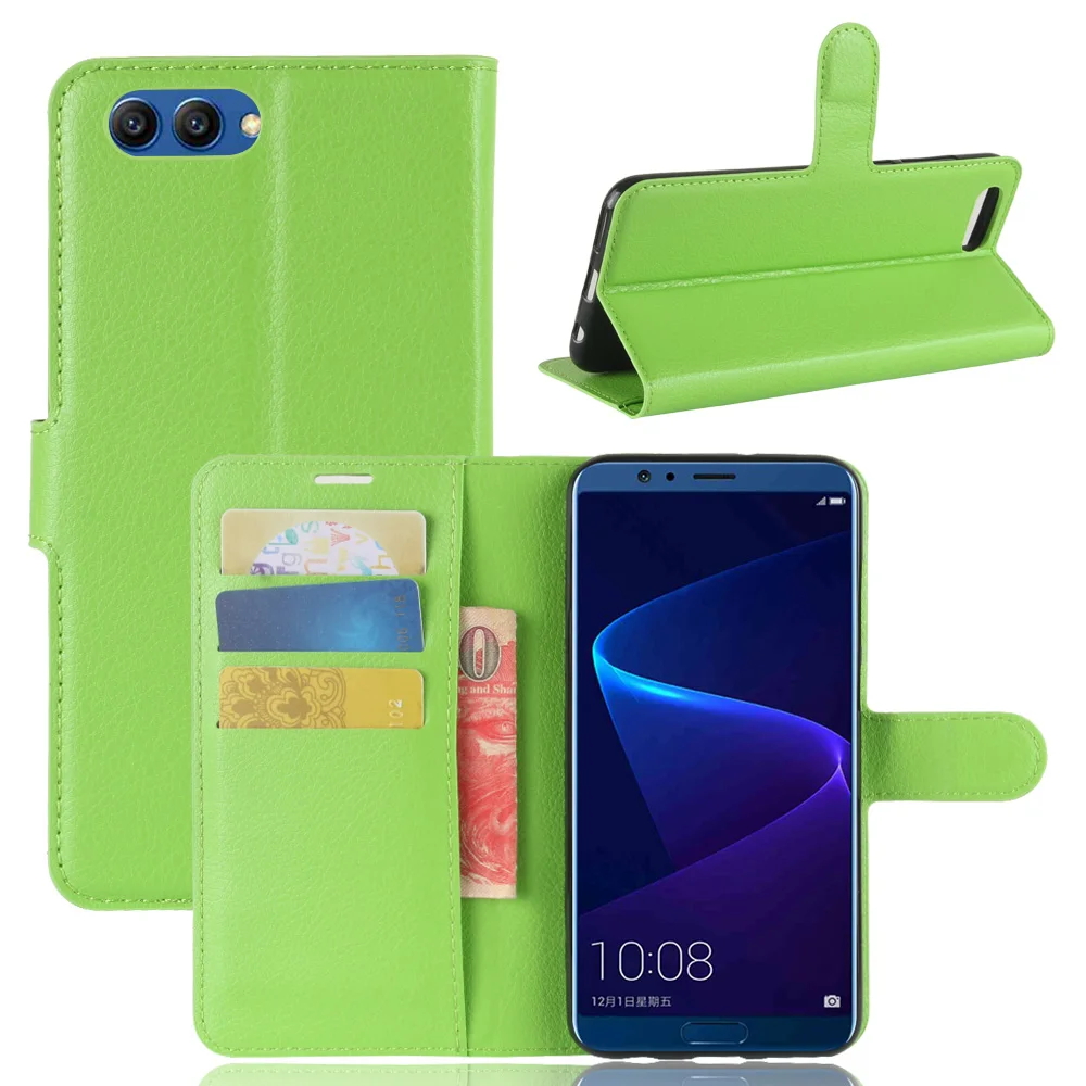 YINGHUI чехол Роскошный из искусственной кожи для huawei Honor V10 флип защитный телефона