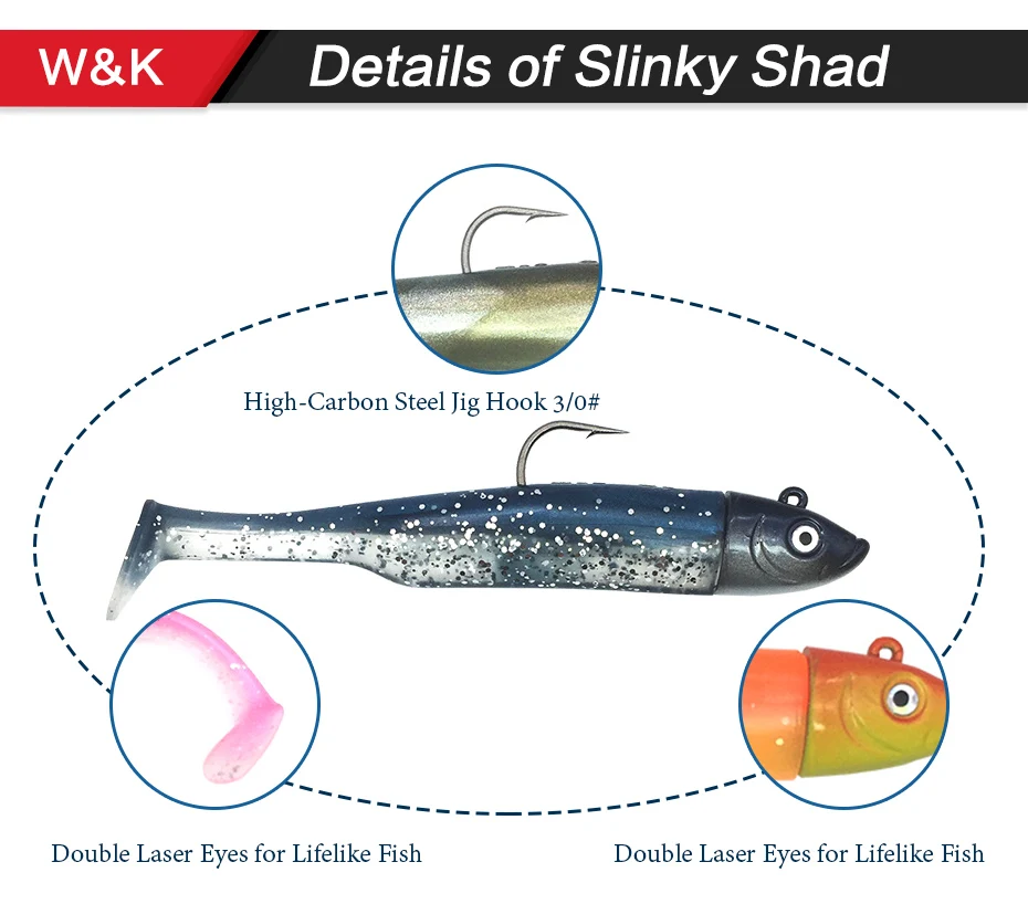 Горячая 4," Swing Shad 30 г плавающая приманка для морской рыбалки Zander Walleye приманка 2 шт. джиг-голова и мягкая виниловая Приманка Черный Гольян приманка