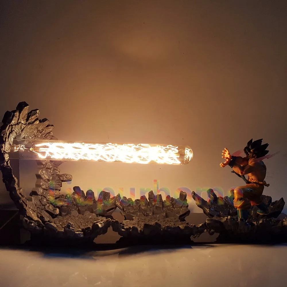Dragon Ball Z Сон Гоку светодиодный светильник Kamehameha атака аниме Goku Супер Saiyan DBZ ночной