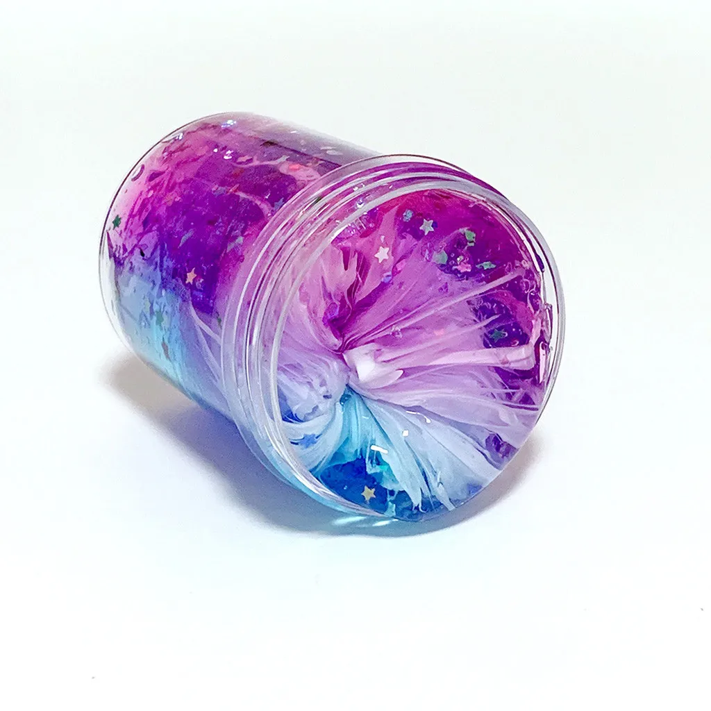 2019 Новое поступление нетоксичные прозрачные слизи красивые цветные смешивающие