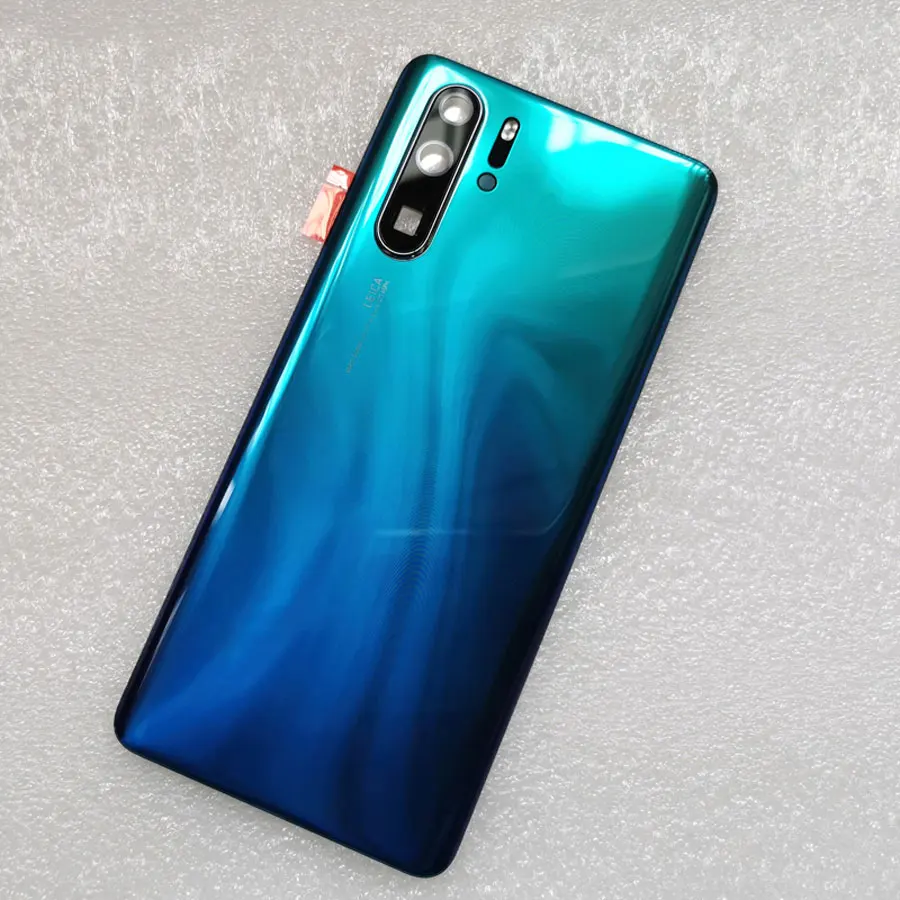 Оригинальная задняя крышка батарейного отсека для huawei P30 Pro p30pro Задняя стеклянная крышка корпуса задняя крышка+ Замена объективов камеры - Цвет: Aurora