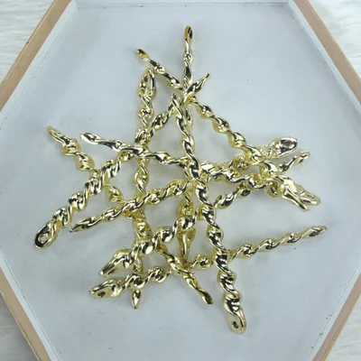 Electroplating gold 1 шт золотой порошок сосулька Рождественская елка украшения покрытие пентаграмма рождественские украшения Рождественская елка кулон украшения - Цвет: Electroplating gold