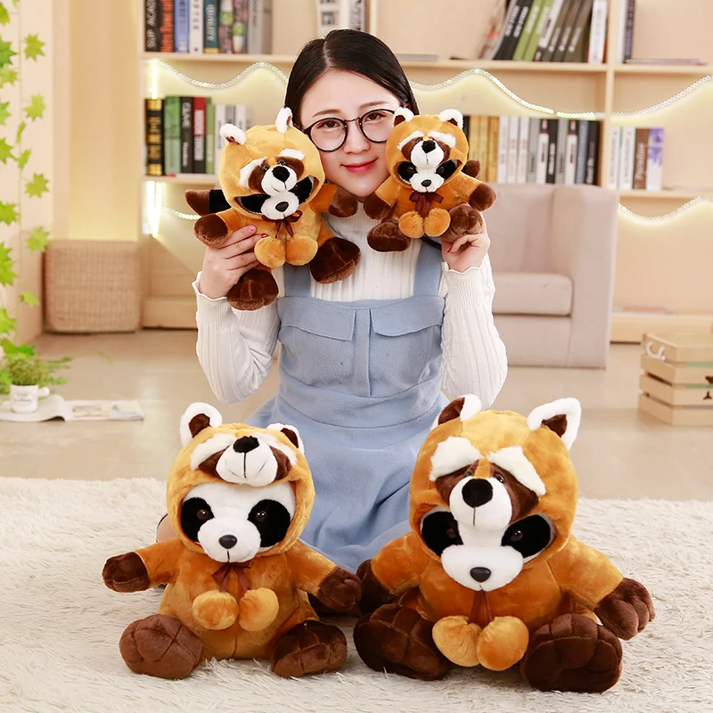 Плюшевые енот игрушки 20 см мягкая кукла-животное милая панда плюшевые кукла для