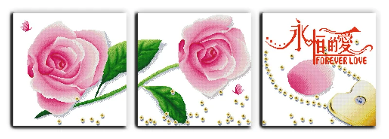 Набор для вышивки крестом с цветами набор рукоделия сделай сам 18/14/11т печать на