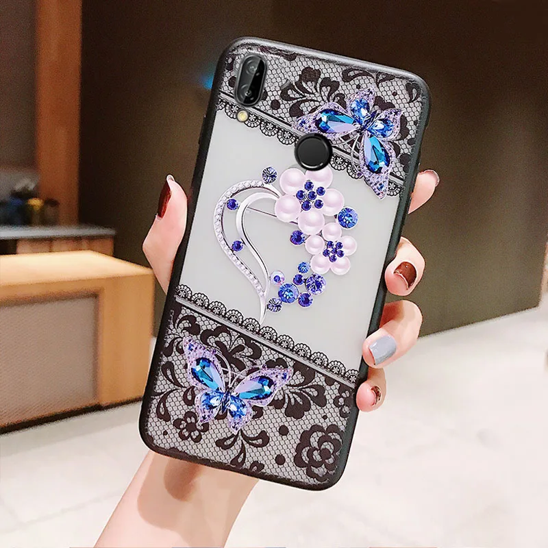 Rheinruby 3D кружевной Цветочный чехол для huawei P20 Pro P8 P10 P9 Lite Nova 3 3I 2 S Чехол НУА Вэй слава