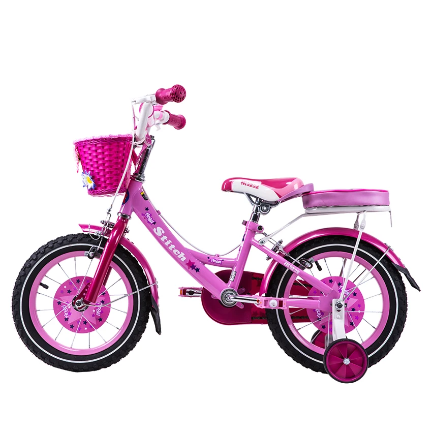 DrBike 12 дюймов стежка Русалка Розовый велосипед детский с корзиной и задней вилкой