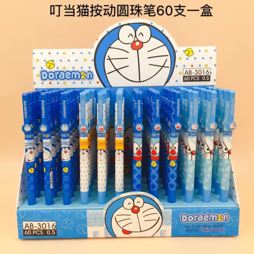 Шариковая ручка Doraemon 4 шт./лот шариковая с синими чернилами и мультяшными