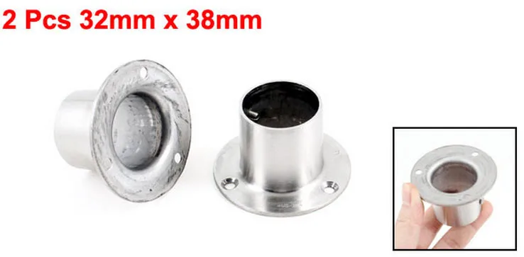 2 шт. 32 мм х 38 серебристый тон металлическая прокатная труба сварной шейный фланец