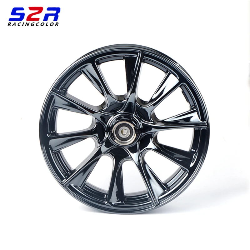 

Motorcycle Front Wheel Rim 10 Inch/57mm Brake Disc Install/10mm Axle Hole For Yamaha Scooter Force Rsz Jog Modify JOG90 jog50