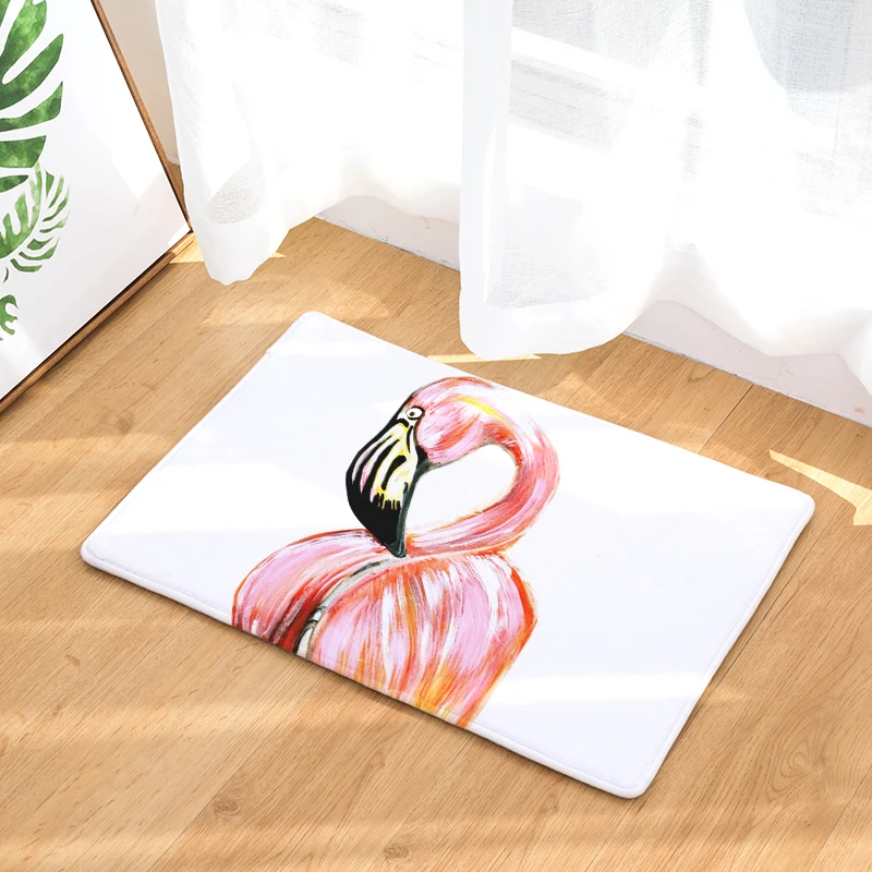 Фланелевые коврики с принтом фламинго для спальни гостиной ковры рисунком