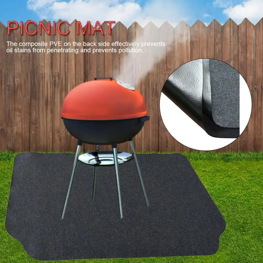 Напольный моющийся коврик для газового Гриля и барбекю с защитой от масла защиты