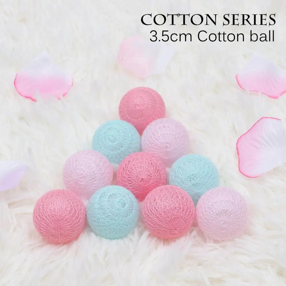 3.5cm Dia Balls Сказочный светильник s рождество 1,5 м светодиодный гирлянда с кружевными шариками светильник гирлянда для праздника, свадьбы, вечеринки декоративные фонарики на батарейках JQ - Испускаемый цвет: 3.5cm Dia Balls