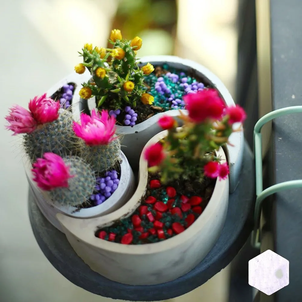 Креативная силиконовая форма для бетонных горшков садовых плантаторов