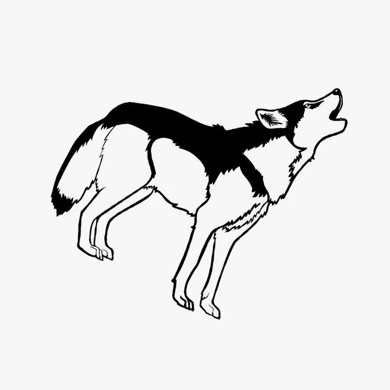 14 5*16 6 см Howling Husky Dog автомобильные наклейки индивидуальные виниловые Стайлинг