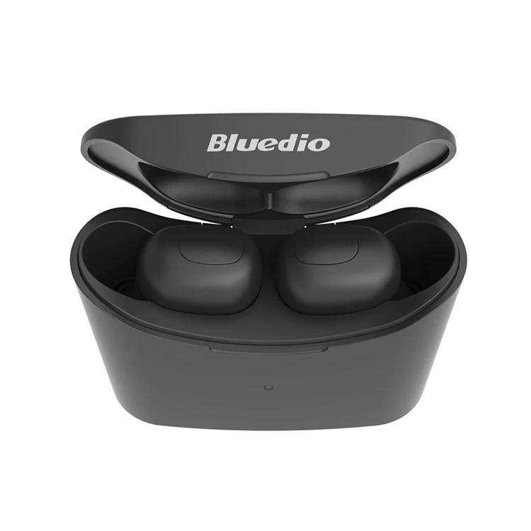 Оригинальные Bluedio T-elf TWS BT 5,0 мини наушники 3D стерео Беспроводная Спортивная гарнитура наушники с глубоким басом с зарядным устройством 650 мАч - Цвет: Black