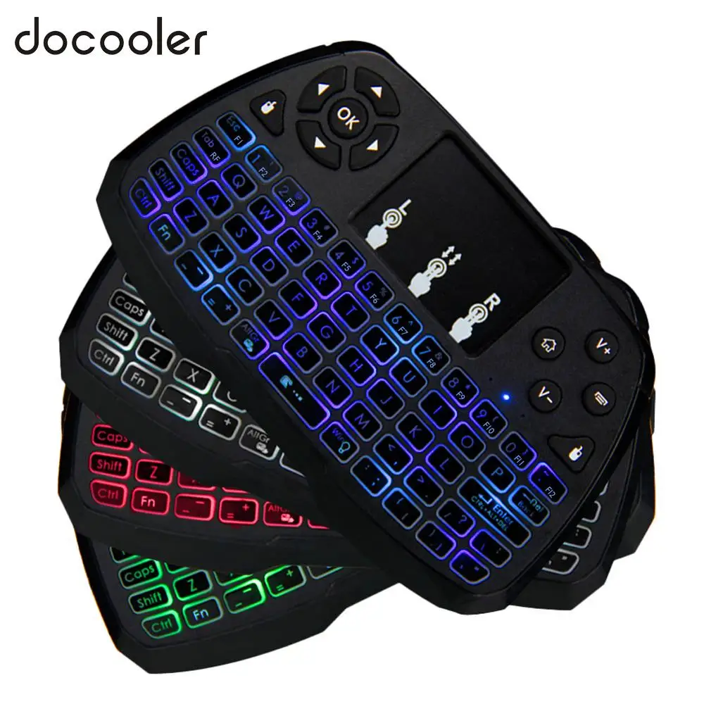 2 4 ГГц беспроводная клавиатура с подсветкой сенсорная мышь ручной пульт