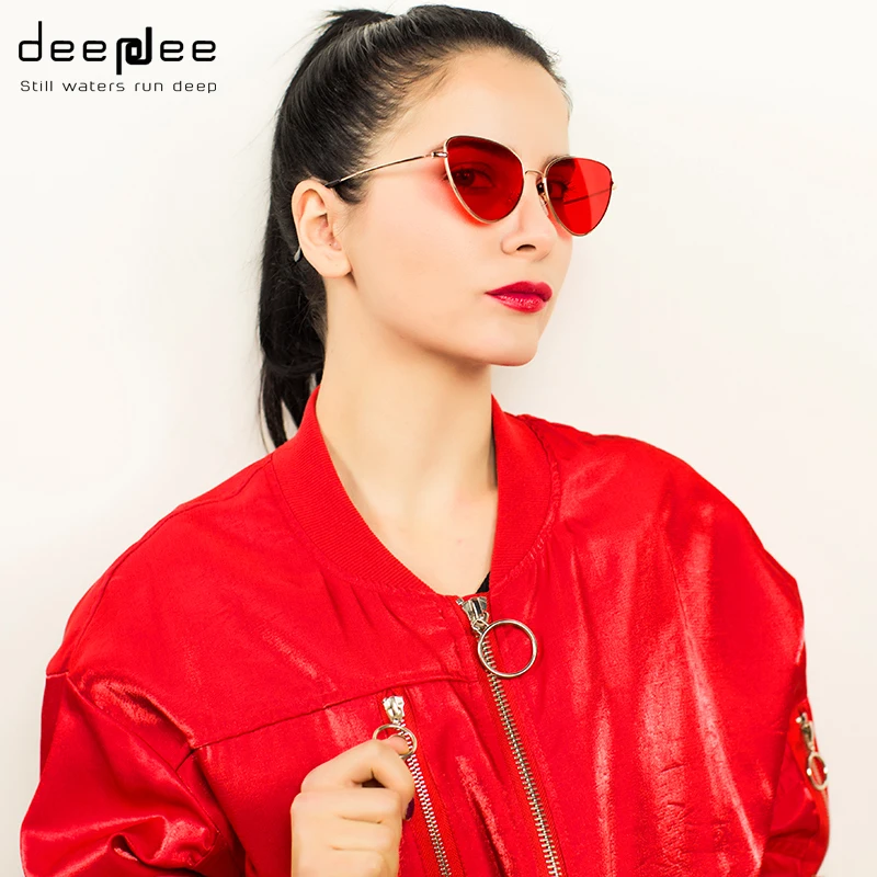 Deepdee солнцезащитные очки 2019 кошачий глаз женщина для женщин поляризационные