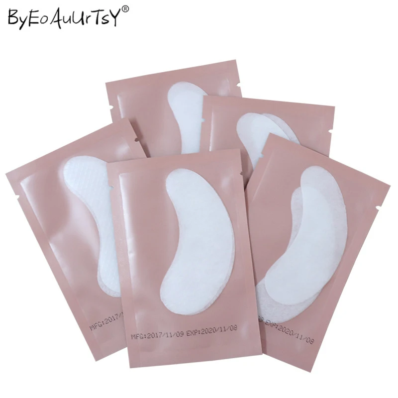 50pairs Pink Women Under Eye Pads Patches Eyelash Extension Lash Paper Stickers Application Make Up Tools | Красота и здоровье