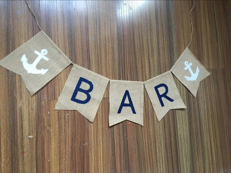 Винтажная гирлянда с якорем для свадьбы на заказ домашвечерние украшение