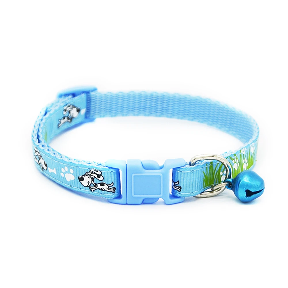 Cute Dog Collar with Bell for Small Dogs Cats Adjustable Breakaway Basic Pet Collars in Cat Leads Puppy Chihuahua MP0069 | Дом и сад