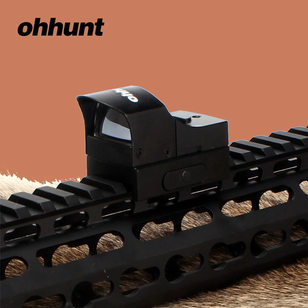 Ohhunt HD107X Коллиматорный прицел зеленый Красный точка зрения Сетка для Airsoft с Уивер