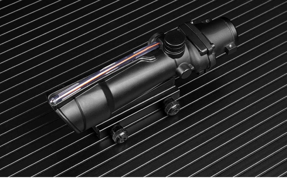 5x35 ACOG Стиль охотничьи оптические прицелы красный или зеленый стекло травленая сетка из настоящего волокна Оптика тактические Прицелы прицел