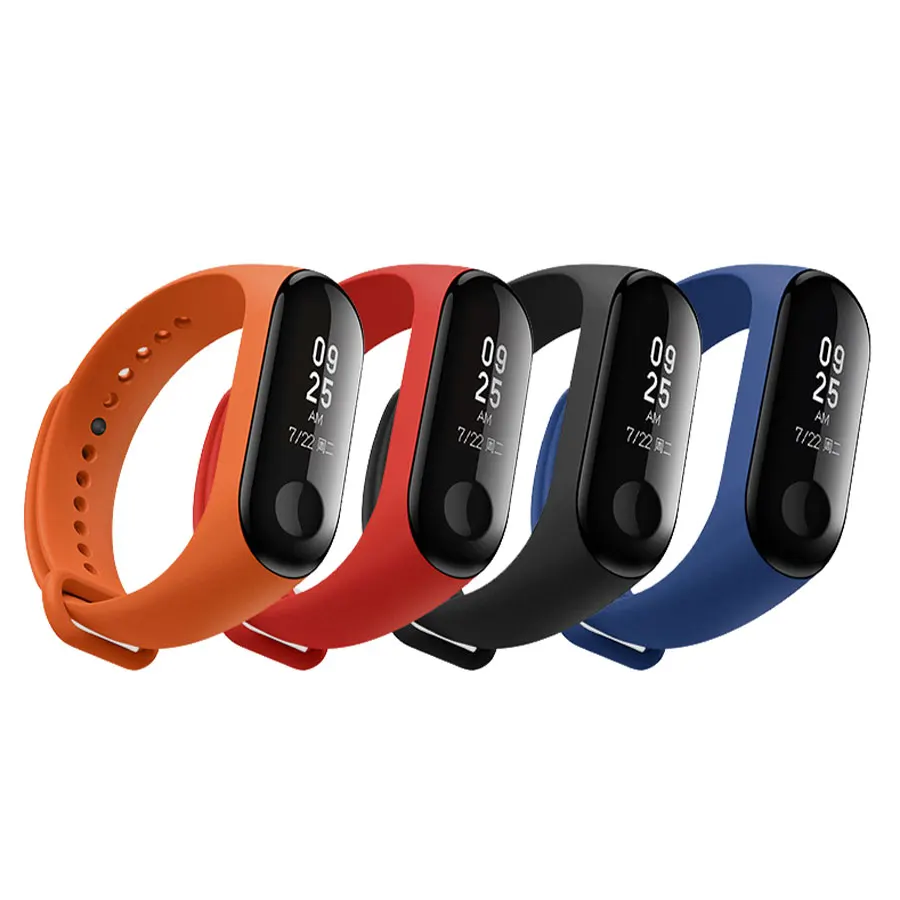 Силиконовый ремешок для Xiaomi mi band 3 4 Широкие ремешки аксессуары для mi band 4 3 браслет для mi Band 3 4 разноцветный ремешок