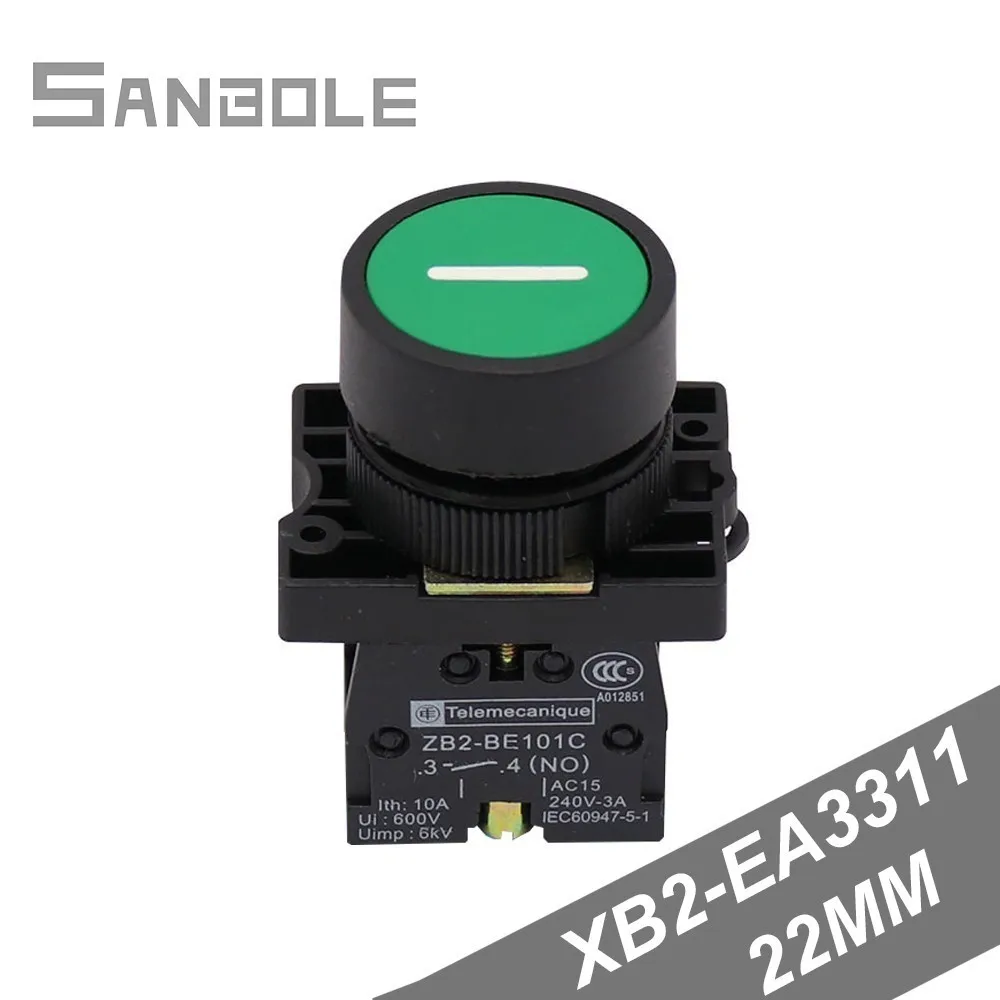 Без блокировки экономичный кнопочный переключатель с горизонтальной отметкой