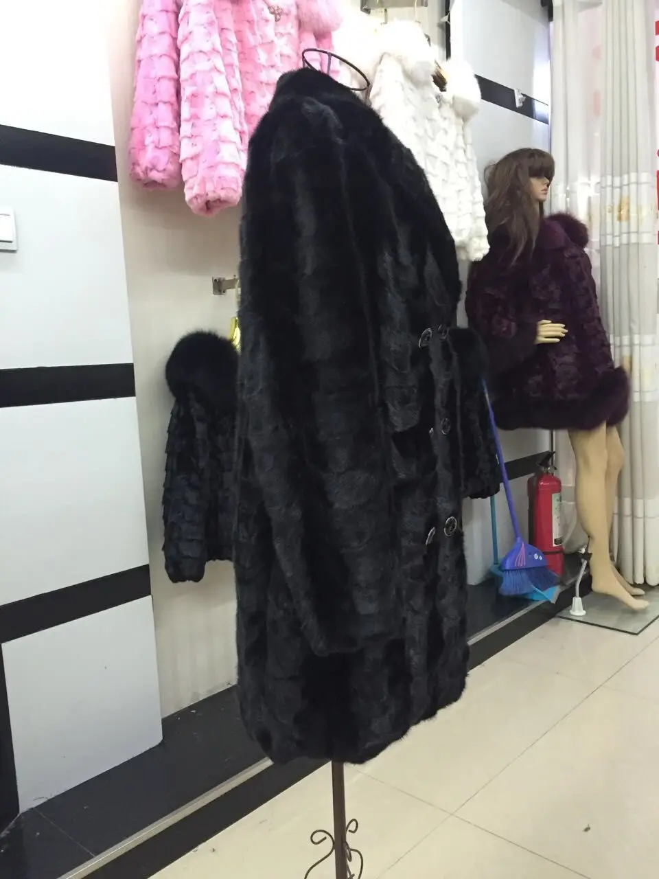 Женское натуральное Норковое меховое пальто Модное теплое | Женская одежда