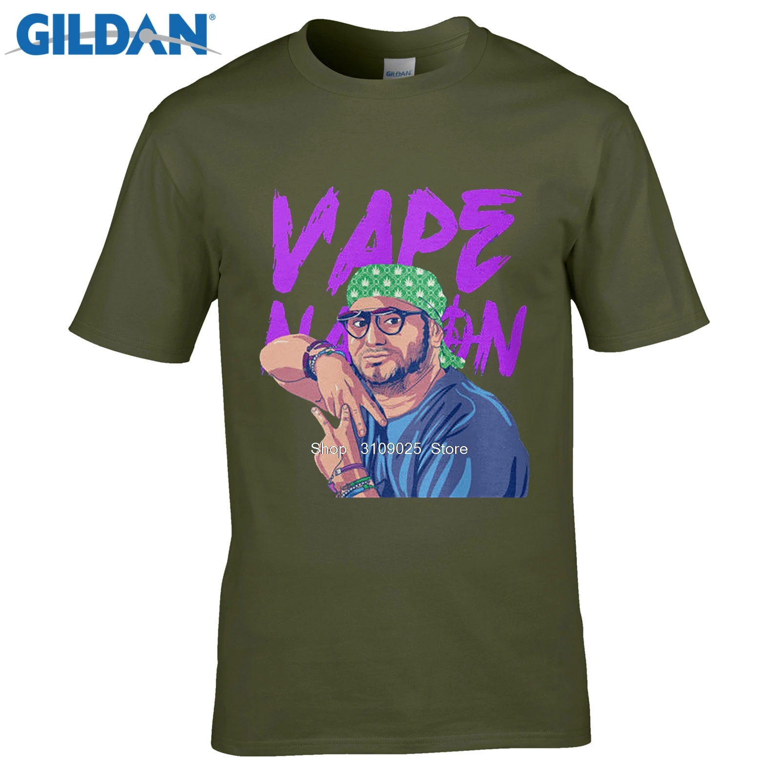 Мужская модная брендовая футболка Vape Nation мужские черные футболки рубашка одежда