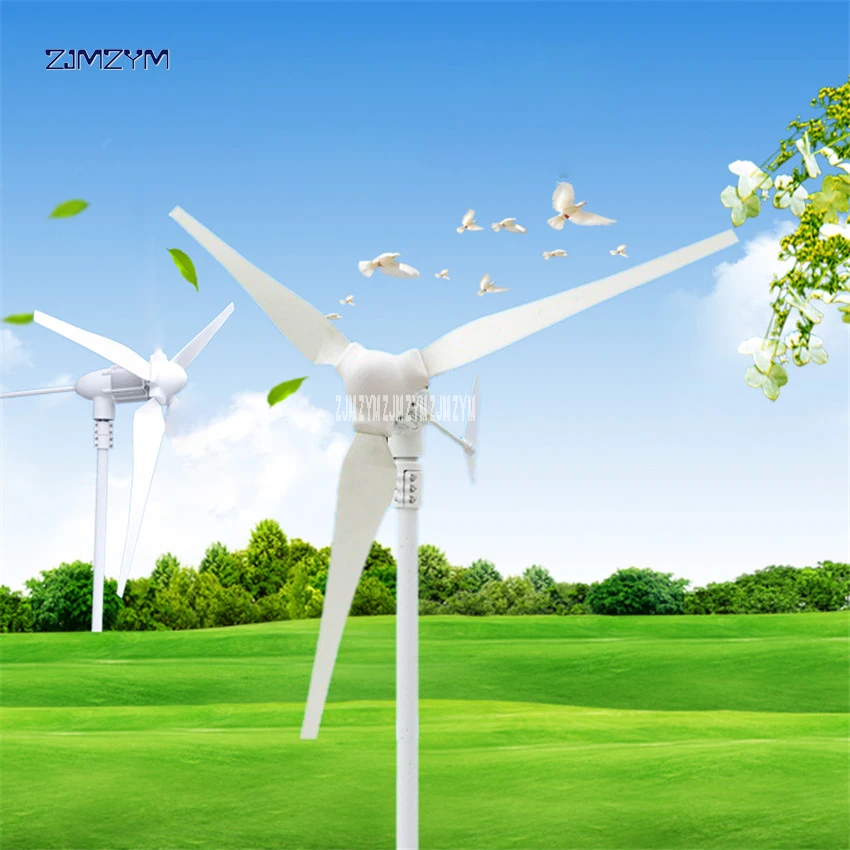

Wind Turbine Blade 3 Aerogenerator 24v Windmill Generator 740r / m Small Wind Power Generator 12v Wind Turbina Generator Z-500W