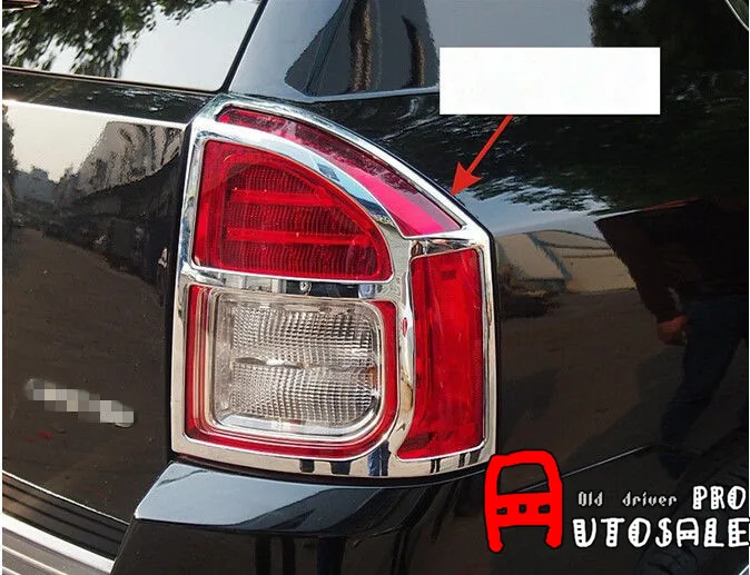 Задний фонарь для Jeep Compass 2011 2012 2013 2014 2015 из АБС-пластика хромированный отделка 2 шт.
