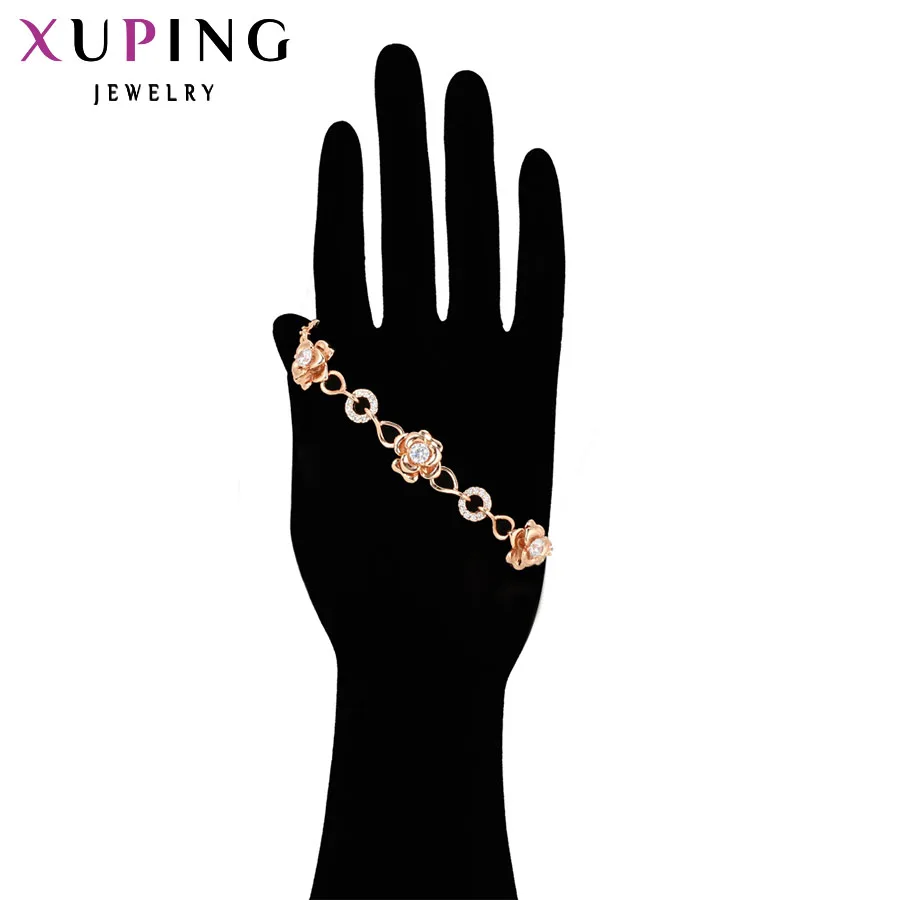 Xuping ювелирные изделия Мода темперамент розовое золото цвет покрытием Braclet для женщин День святого Валентина подарки S94.1-75715