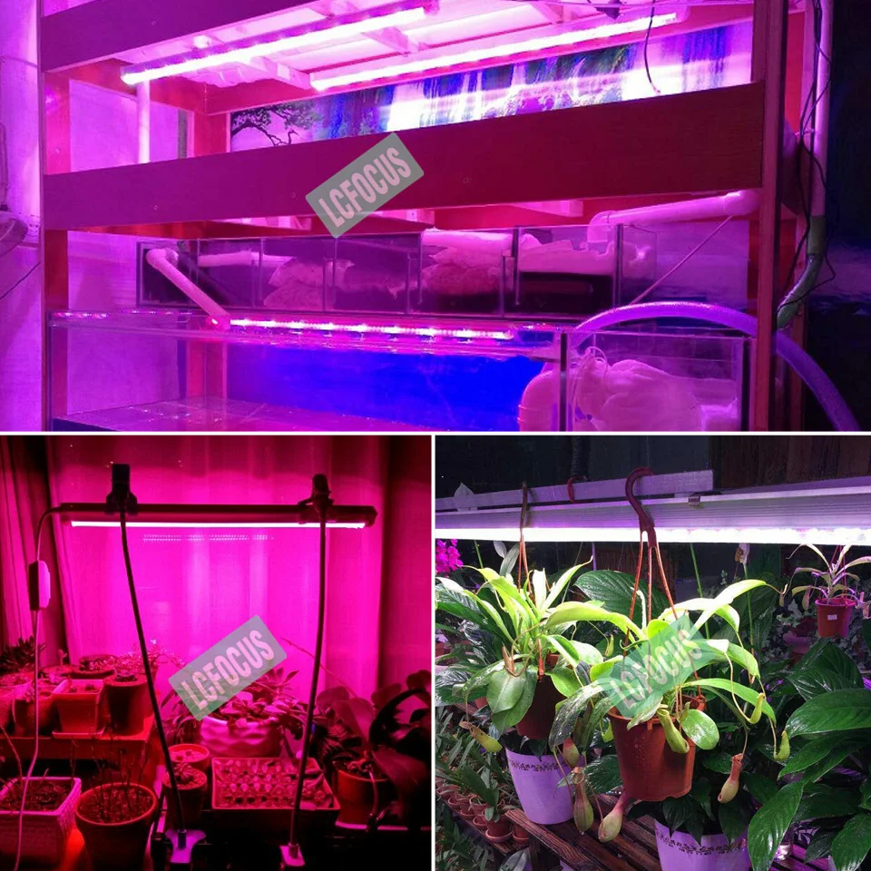 Светодиодный светильник LCFOCUS для выращивания растений 24 Вт 85-265 в полный спектр