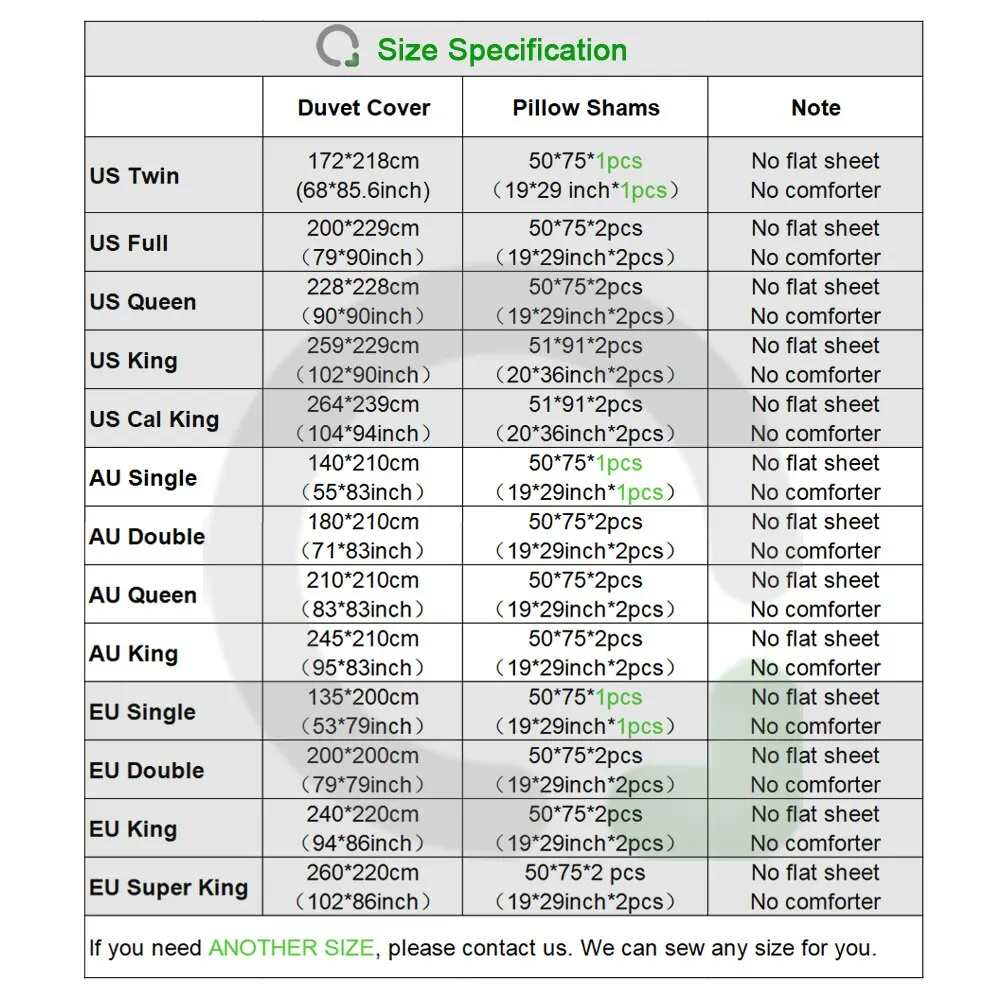 Комплект постельного белья BOMCOM из 3 предметов с цифровым 3D принтом жареной