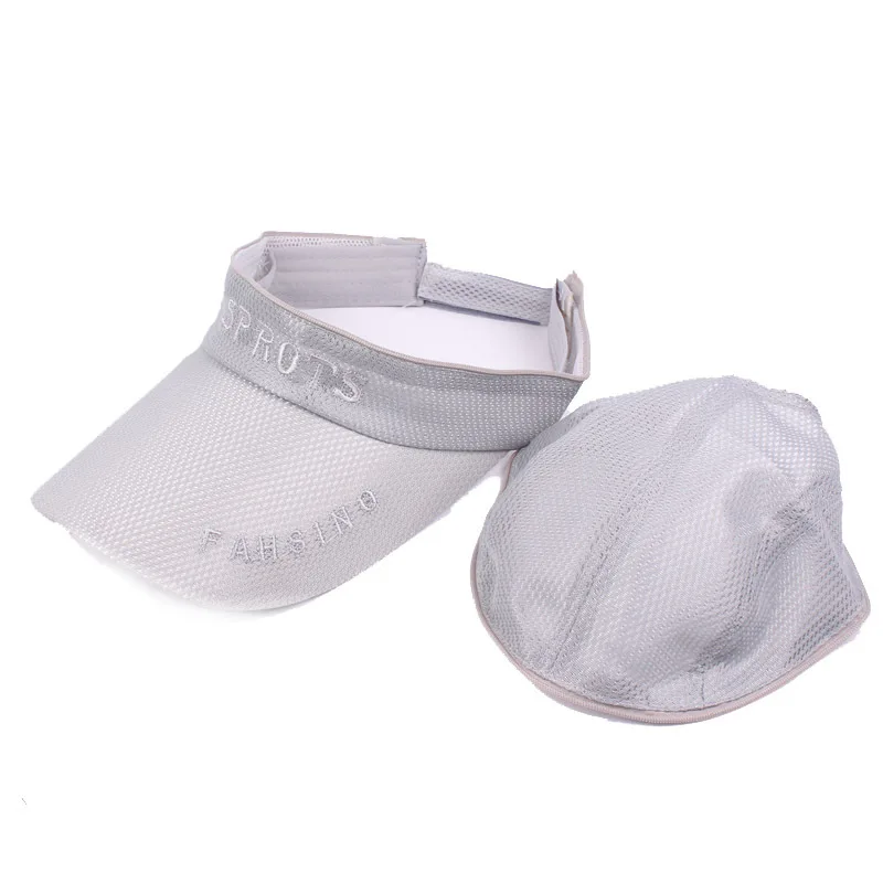 RoxCober Summer Unisex Mesh breathable Baseball Caps Empty top hat Snapback Quick drying Visors Detachable hats | Аксессуары для