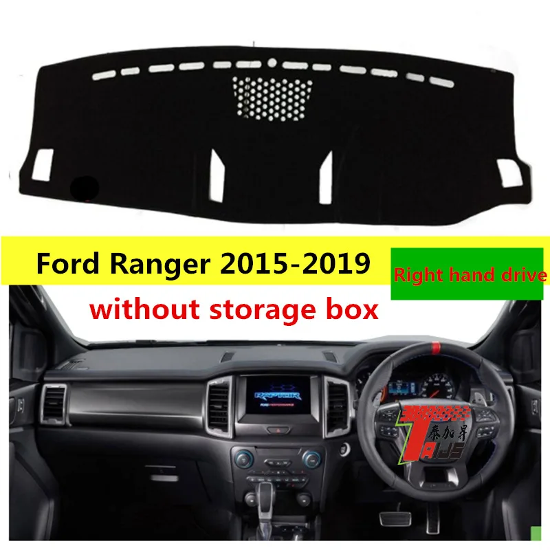 Накладка на приборную панель автомобиля TAIJS для Ford Ranger 2015 2019 без коробки хранения