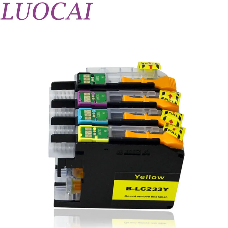 Совместимые чернильные картриджи LuoCai LC233 LC231 4 шт. для принтеров brother MFC-J4620DW J5720DW