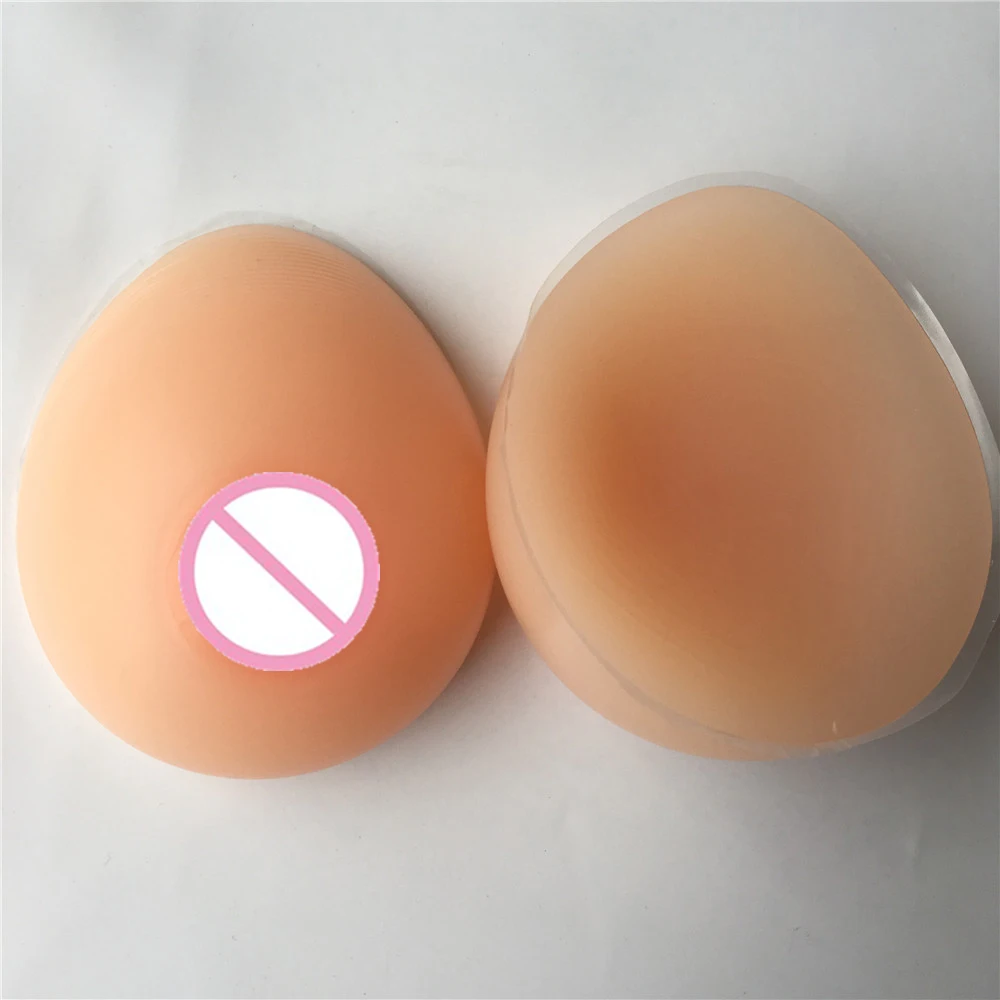 

600g/pair realistic silicone breast form for man cosplay shemale drag queen artificial prosthesis real soft B cup