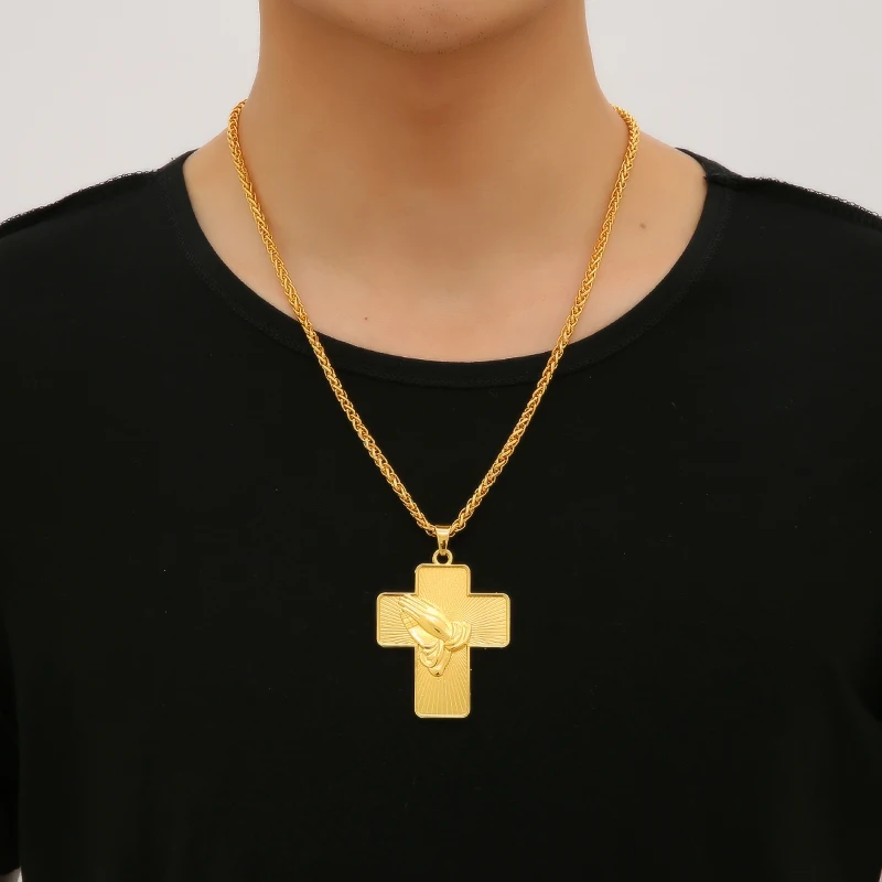 Модные религиозные кресты молитвенные строительные ожерелья Brother подарок