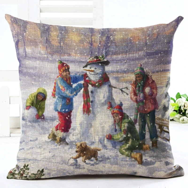2016 Новый мультяшный стиль Almofadas домашний Декор рождественские игры напечатанные